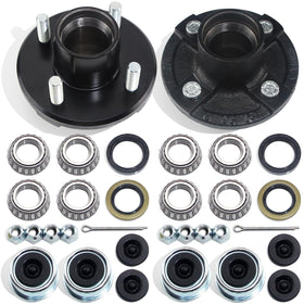 GREPSPUD front view of 4-on-4 hub showing bolt pattern and coating benefits