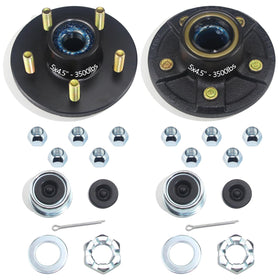 GREPSPUD front hub face showing bolt pattern and corrosion-resistant finish for durability