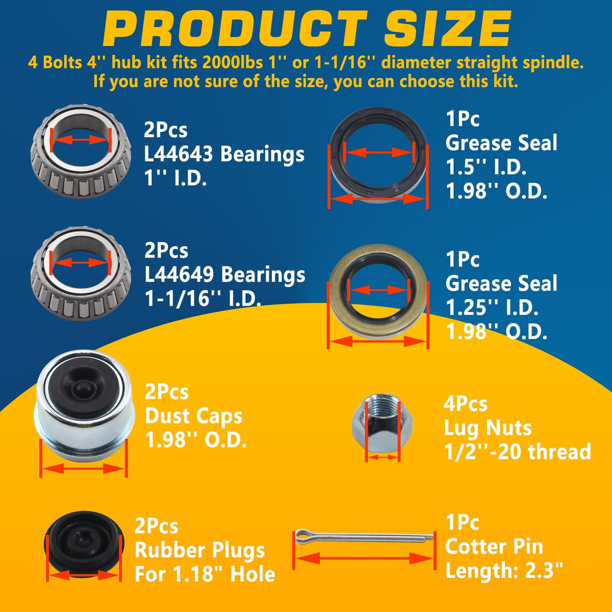 GREPSPUD close-up of hub bearing races and machined surfaces for secure fit