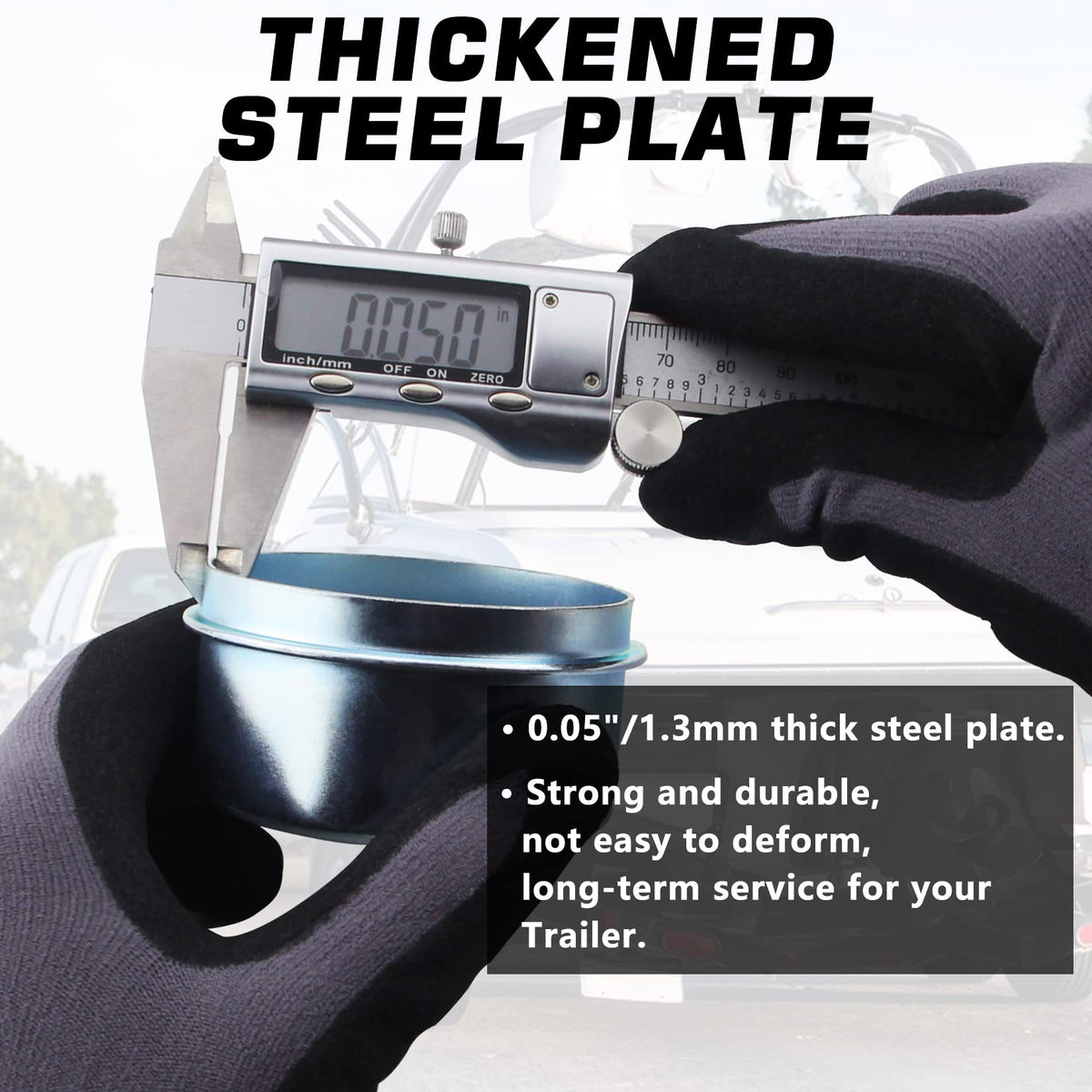 GREPSPUD removable rubber plug detail highlighting grease-access convenience and seal reliability