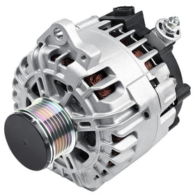 Grezuton front view alternator showing mounting and fit for easy identification