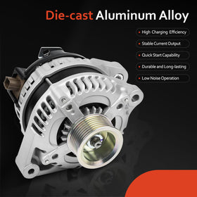 Grezuton alternator side view highlighting bolt points for direct-fit replacement