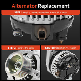 Grezuton alternator size comparison with ruler to confirm correct dimensions