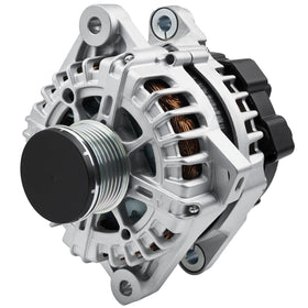 Grezuton front view alternator showing mounting points and durable housing benefit