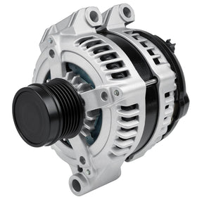 Grezuton front view alternator showing mounting and overall build for easy identification