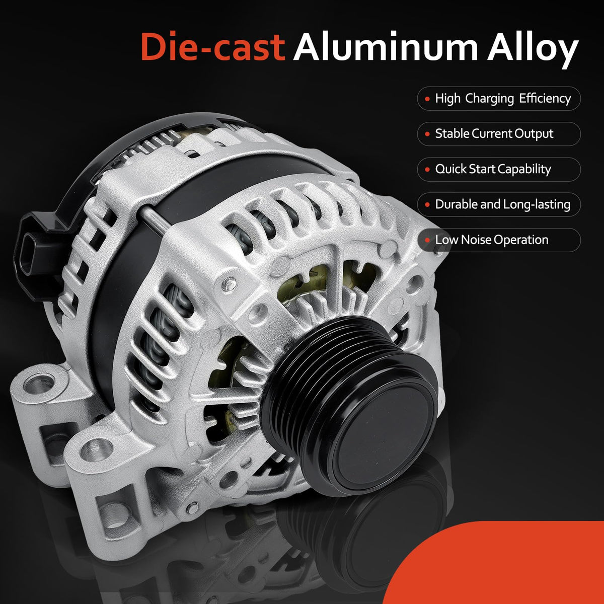 Grezuton alternator installed in engine bay restoring charging capability