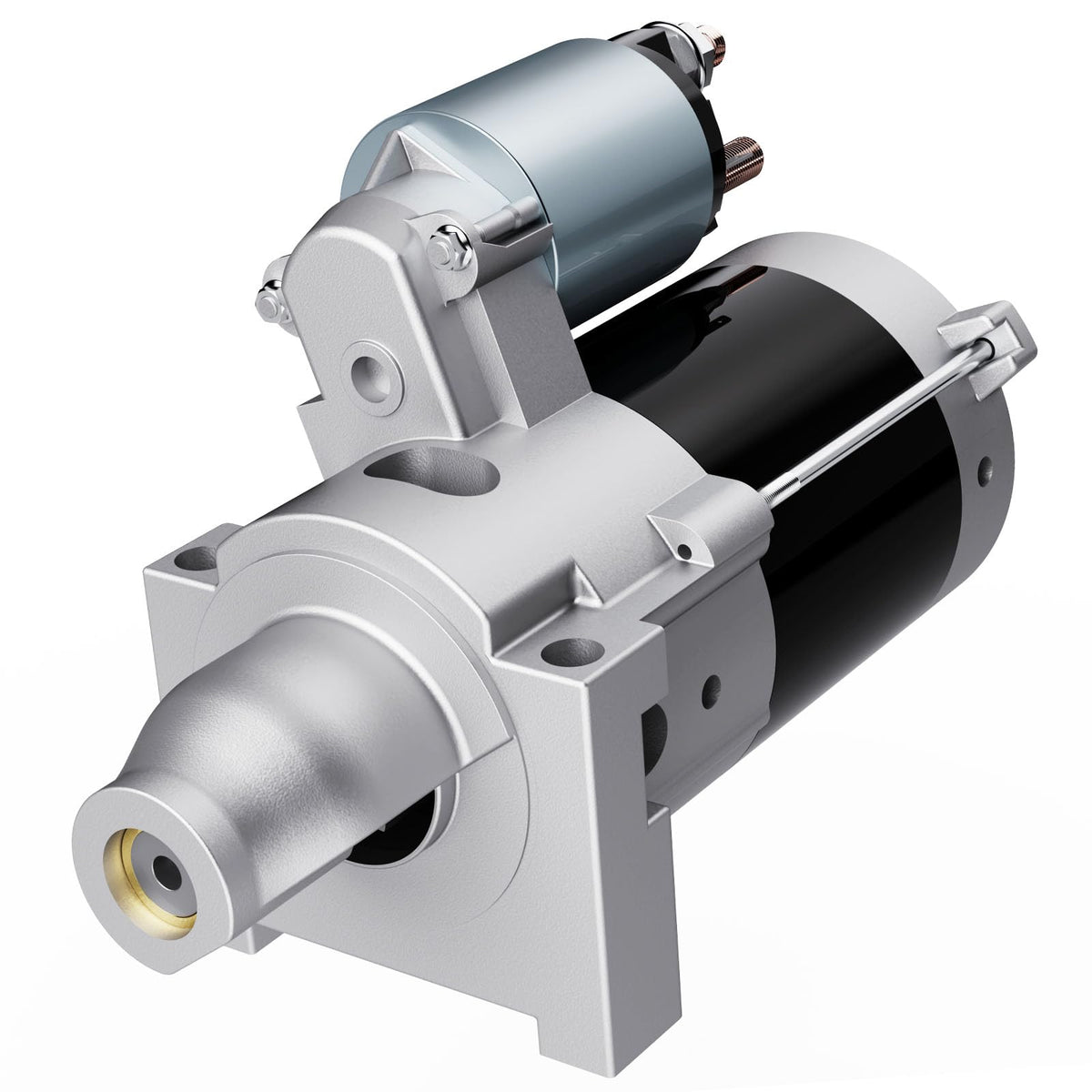 Grezuton starter front view showing compact design and reliable fit