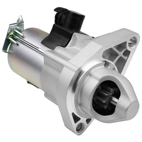 Grezuton starter front view showing mounting points and direct-fit benefit