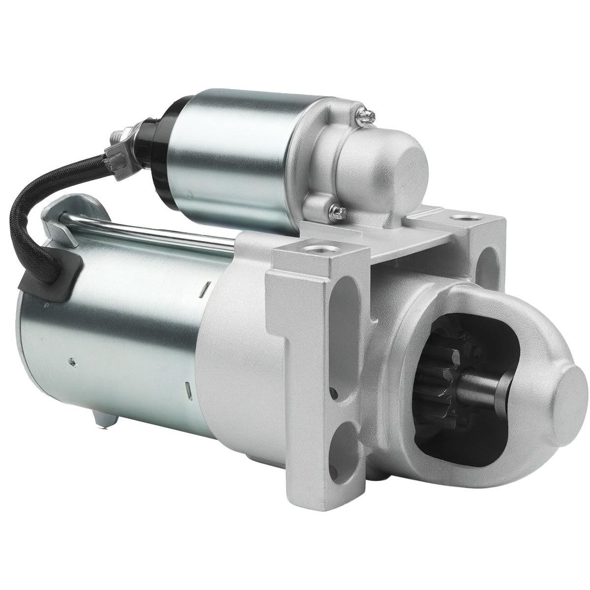 Grezuton starter front view showing sturdy housing and bolt pattern for reliable fit
