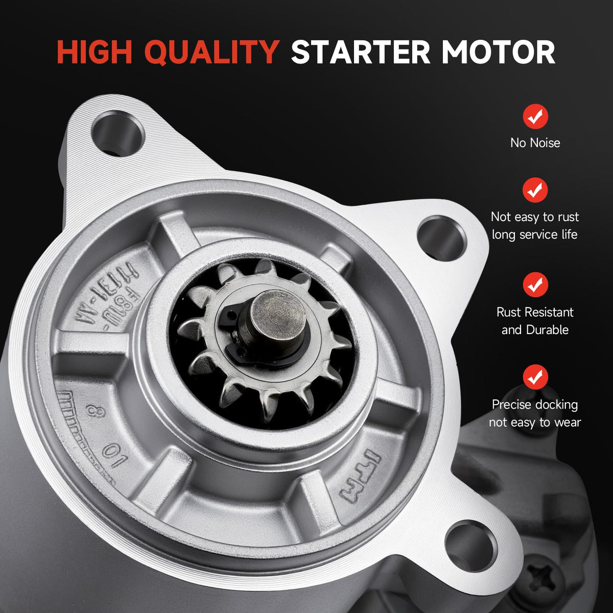 Grezuton starter gear drive texture showing heavy-duty engagement components