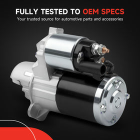 Grezuton starter installed in engine bay showing direct-replacement convenience