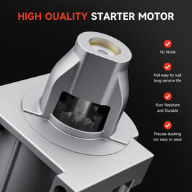 Grezuton starter installed in UTV engine bay demonstrating correct compatibility