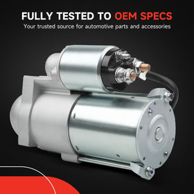Grezuton starter packaging and label showing OEM references for accurate part matching
