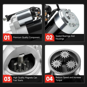 Grezuton starter mounting flange detail for correct bolt alignment