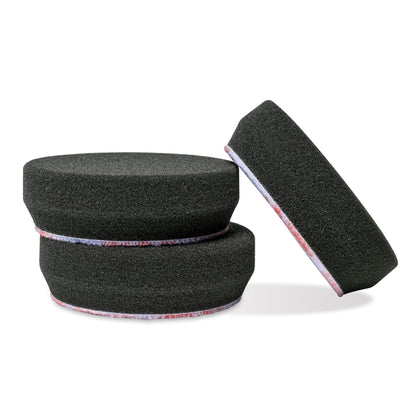 Griot's Garage black pad front view showing smooth finish and even coverage benefit