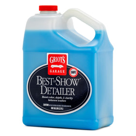 Griot's Garage front view of one-gallon detailer bottle showing branding and container