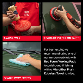 Griot's Garage applied with orbital polisher delivering even coverage and faster results