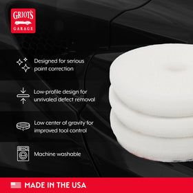 Griot's Garage BOSS 3" close-up of ultra-firm euro foam texture showing cutting surface detail