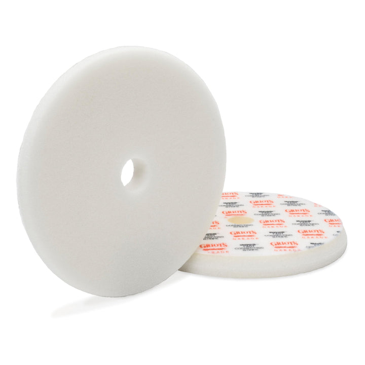 Griot's Garage BOSS 6.5" front view showing pad face and backing, demonstrating coverage