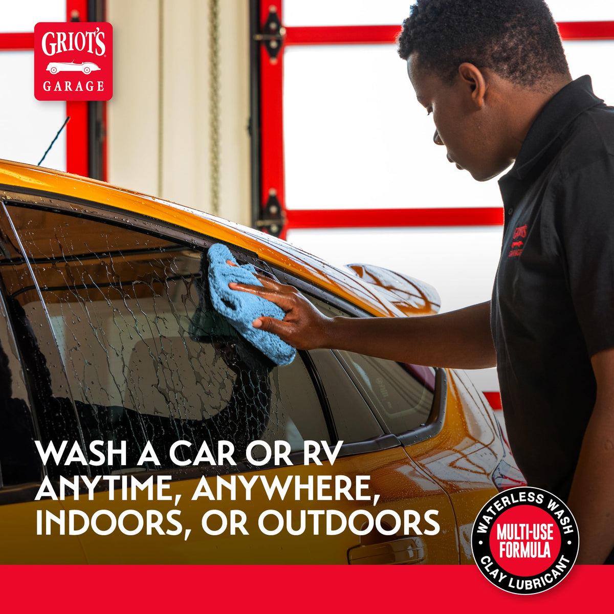 Griot's Garage PFM terry drying towel finishing panel for streak-free glossy results