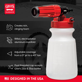 Griot's Garage wide-mouth jar detail showing easy fill and stable mixing