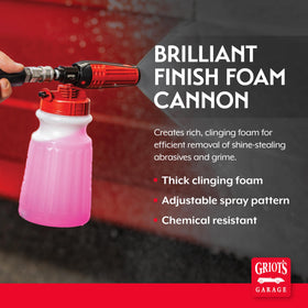 Griot's Garage nozzle close-up highlighting adjustable rubber grip for precise spray