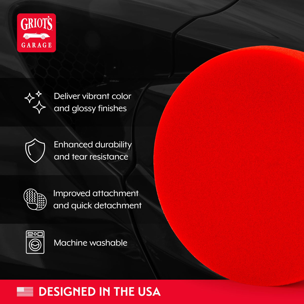 Griot's Garage foam texture macro showing durable open-cell for product transfer