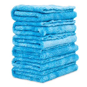 Griot's Garage front pack showing six plush towels and clear labeling for convenience