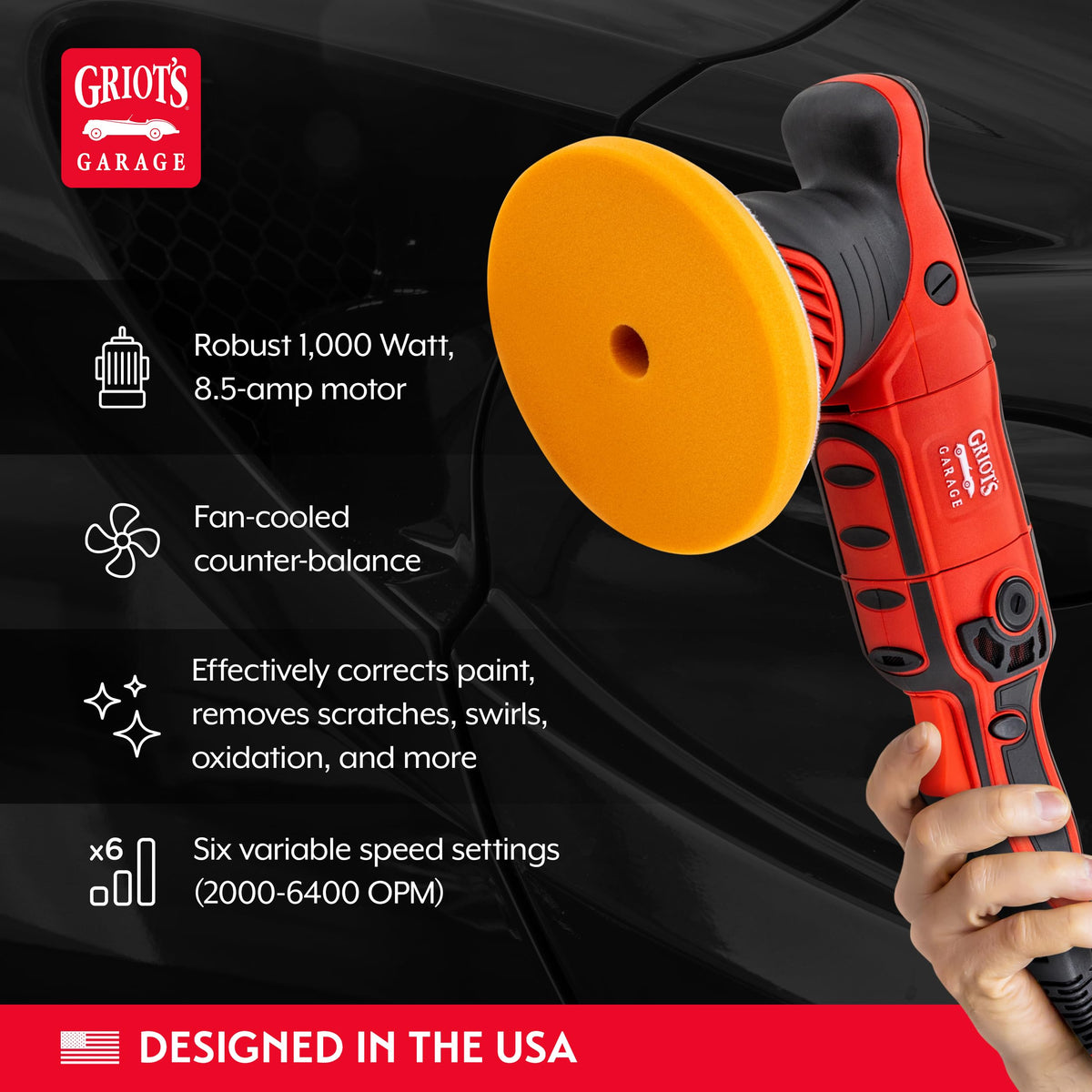 Griot's Garage speed dial detail enabling precise RPM control benefit