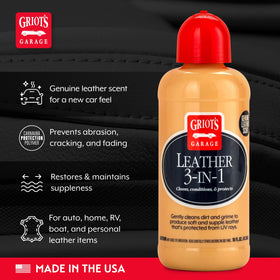 Griot's Garage lotion texture spread on cloth for even coverage