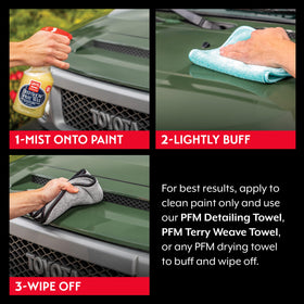 Griot's Garage buffing with microfiber delivering streak-free shine