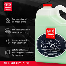 Griot's Garage being wiped with microfiber towel for scratch-free cleaning