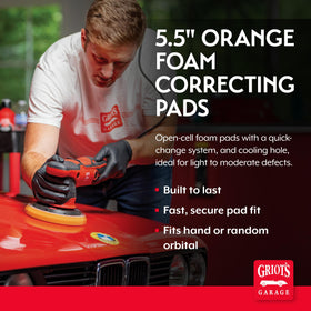 Griot's Garage pad close-up foam texture for even polish distribution