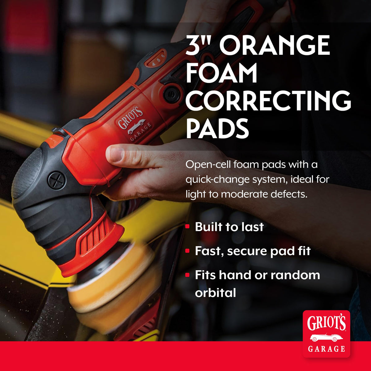 Griot's Garage pad close-up foam texture for consistent polish distribution