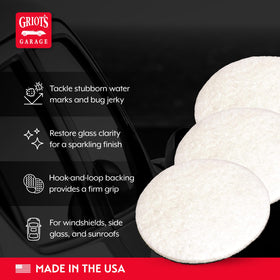 Griot's Garage pad hook-and-loop backing securely attaches to polisher