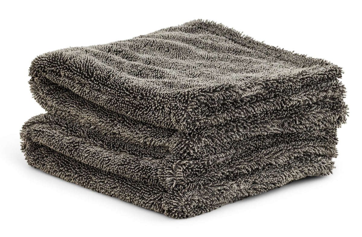 Griot's Garage towel front view showing compact size and plush pile for fast drying