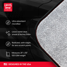 Griot's Garage satin-trimmed corner displaying scratch-free glide