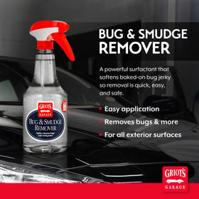Griot's Garage spray action on a car panel demonstrating fast breakdown