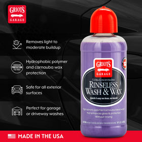 Griot's Garage solution mixed in bucket illustrating proper dilution and water-saving wash