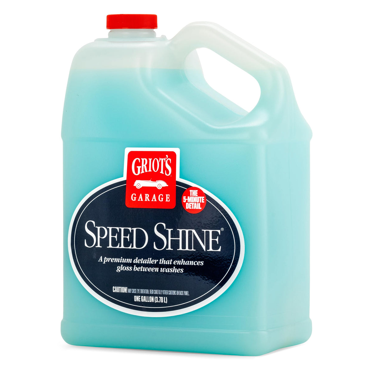 Griot's Garage gallon bottle front view showing product and labeling for easy storage