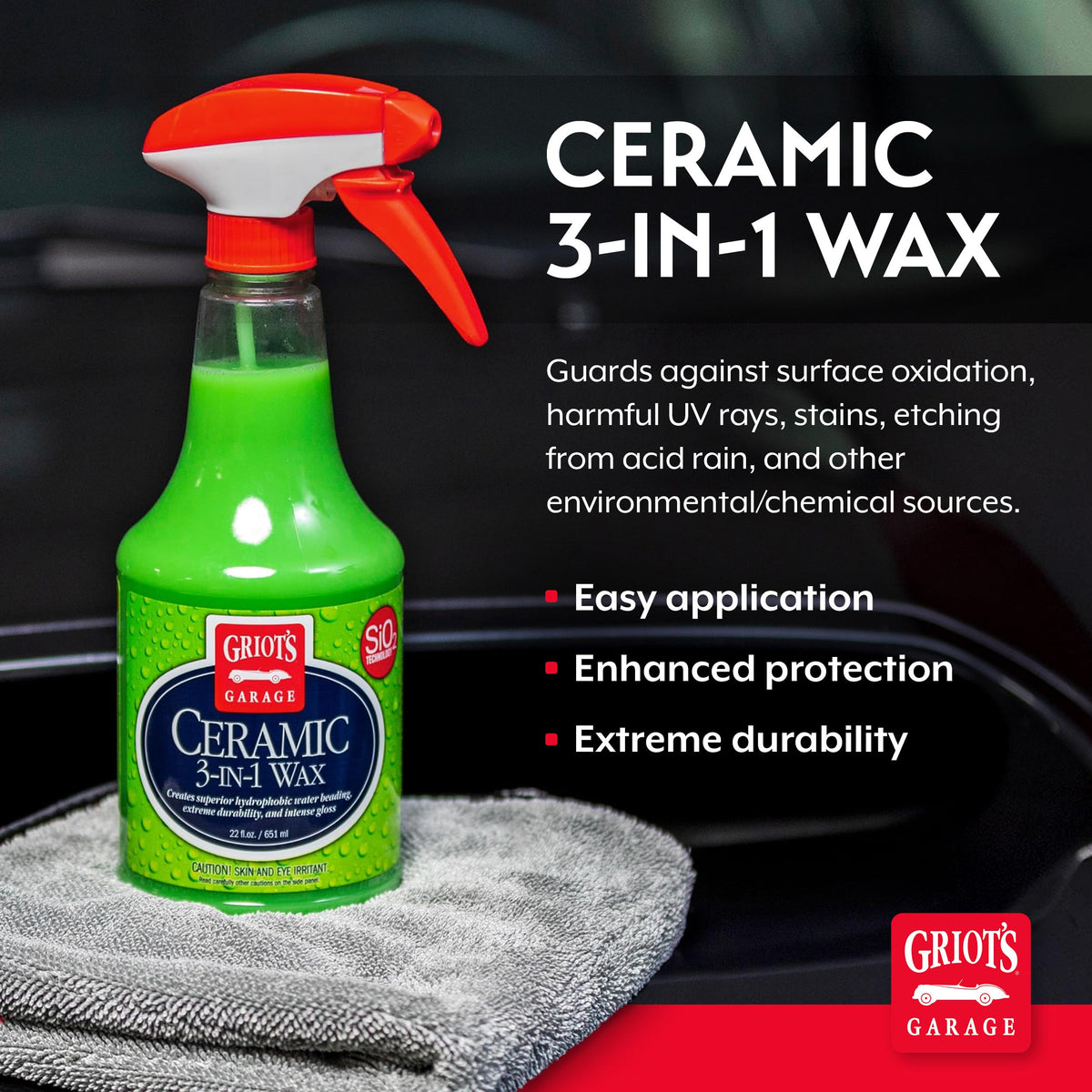 Griot's Garage misting spray in use delivering even coverage and easy application