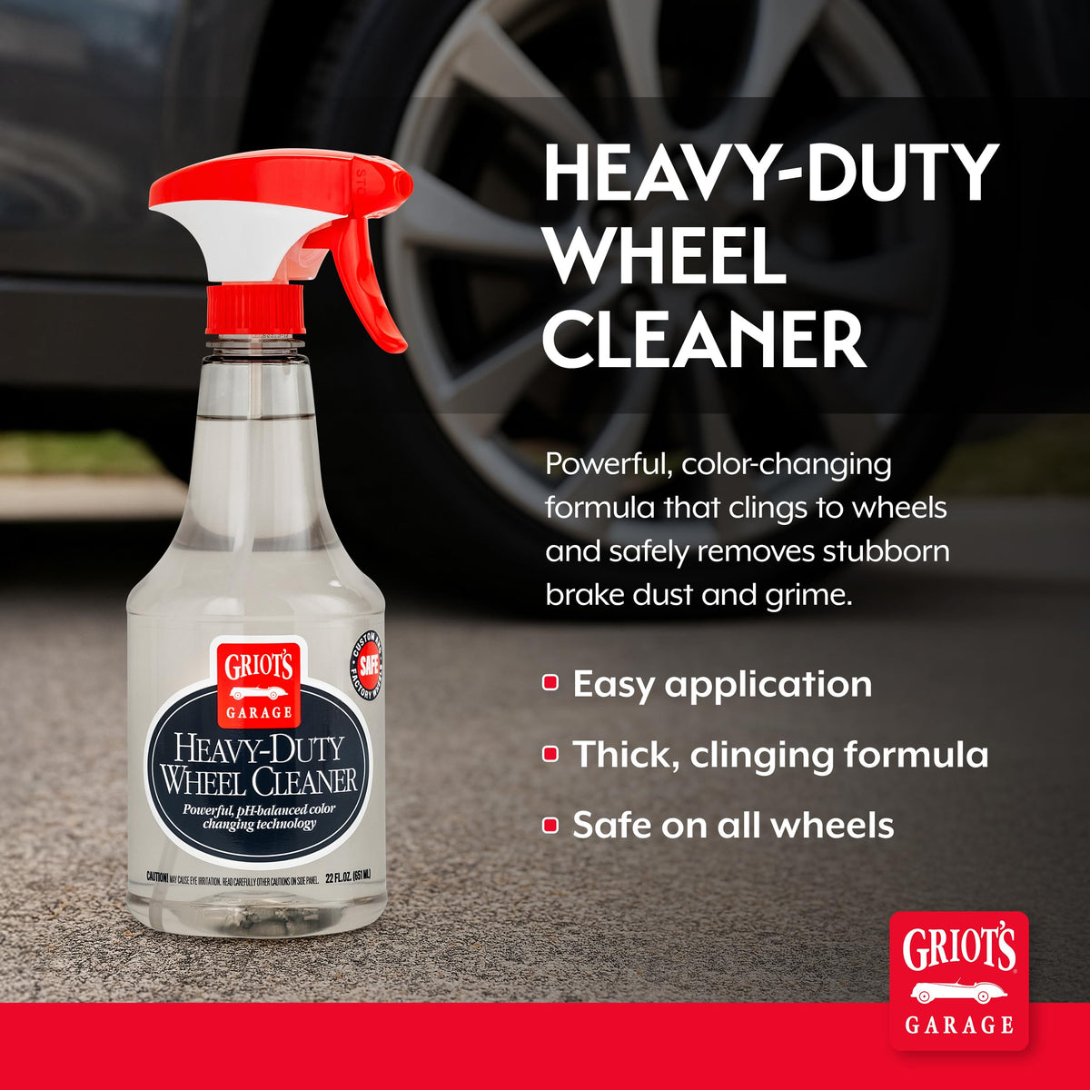 Griot's Garage spray on wheel demonstrating easy application and coverage