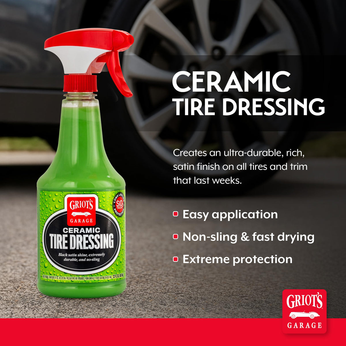 Griot's Garage spray nozzle closeup for precise, easy application benefit