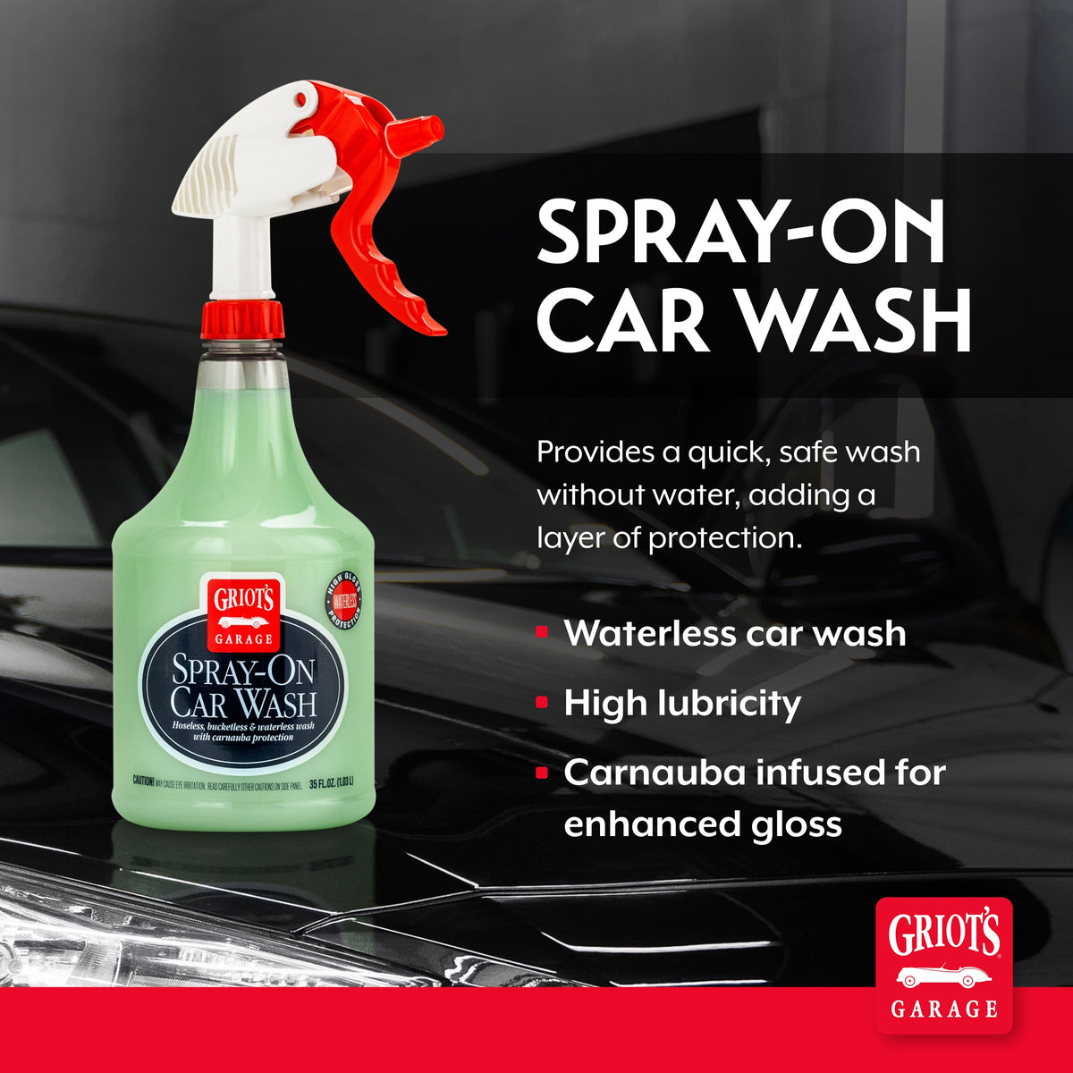 Griot's Garage spray nozzle close-up for precise application and control