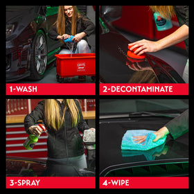 Griot's Garage beading water on paint showcasing superior hydrophobic performance