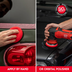 Griot's Garage applied with orbital polisher showing smooth, efficient results