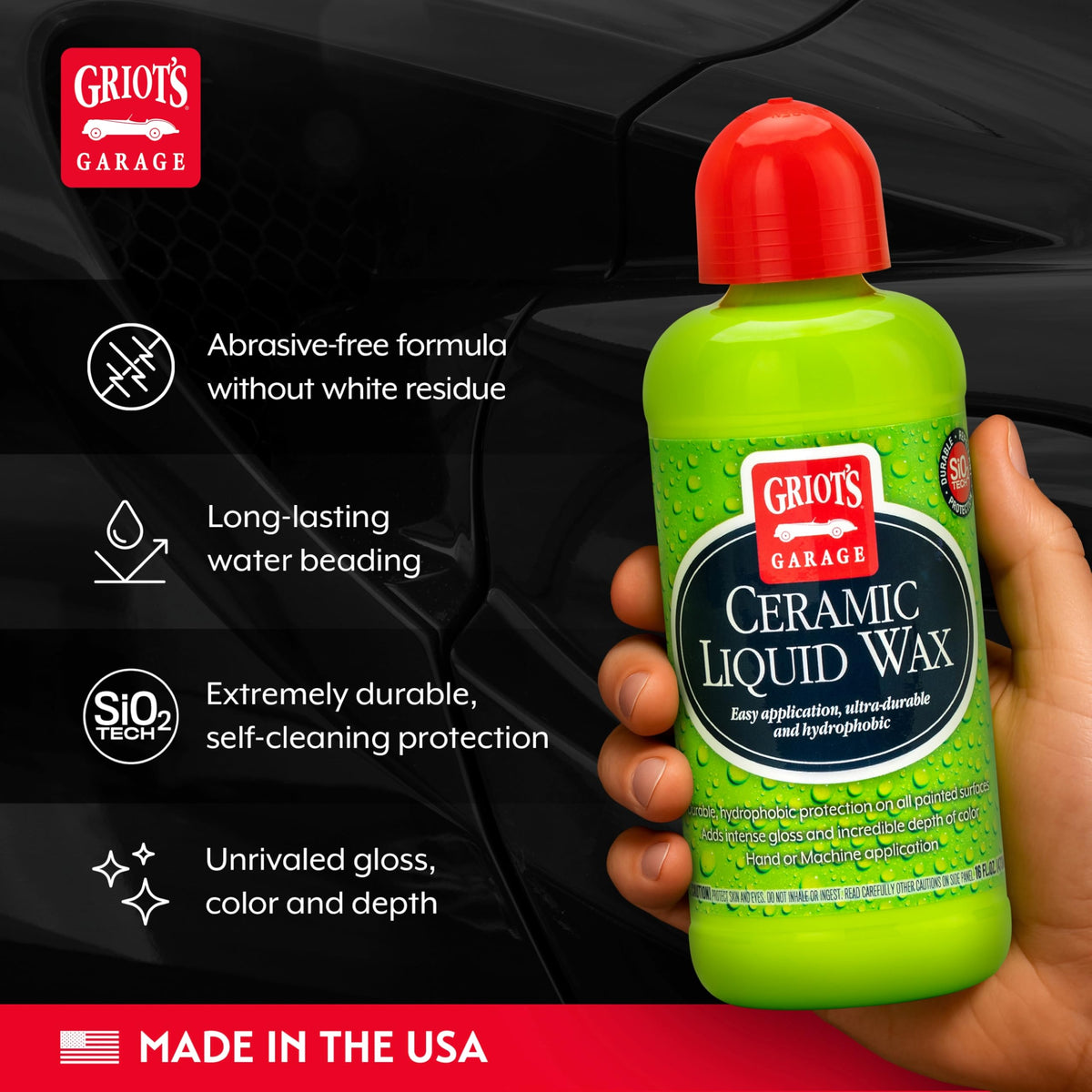 Griot's Garage wax texture on microfiber demonstrating easy application