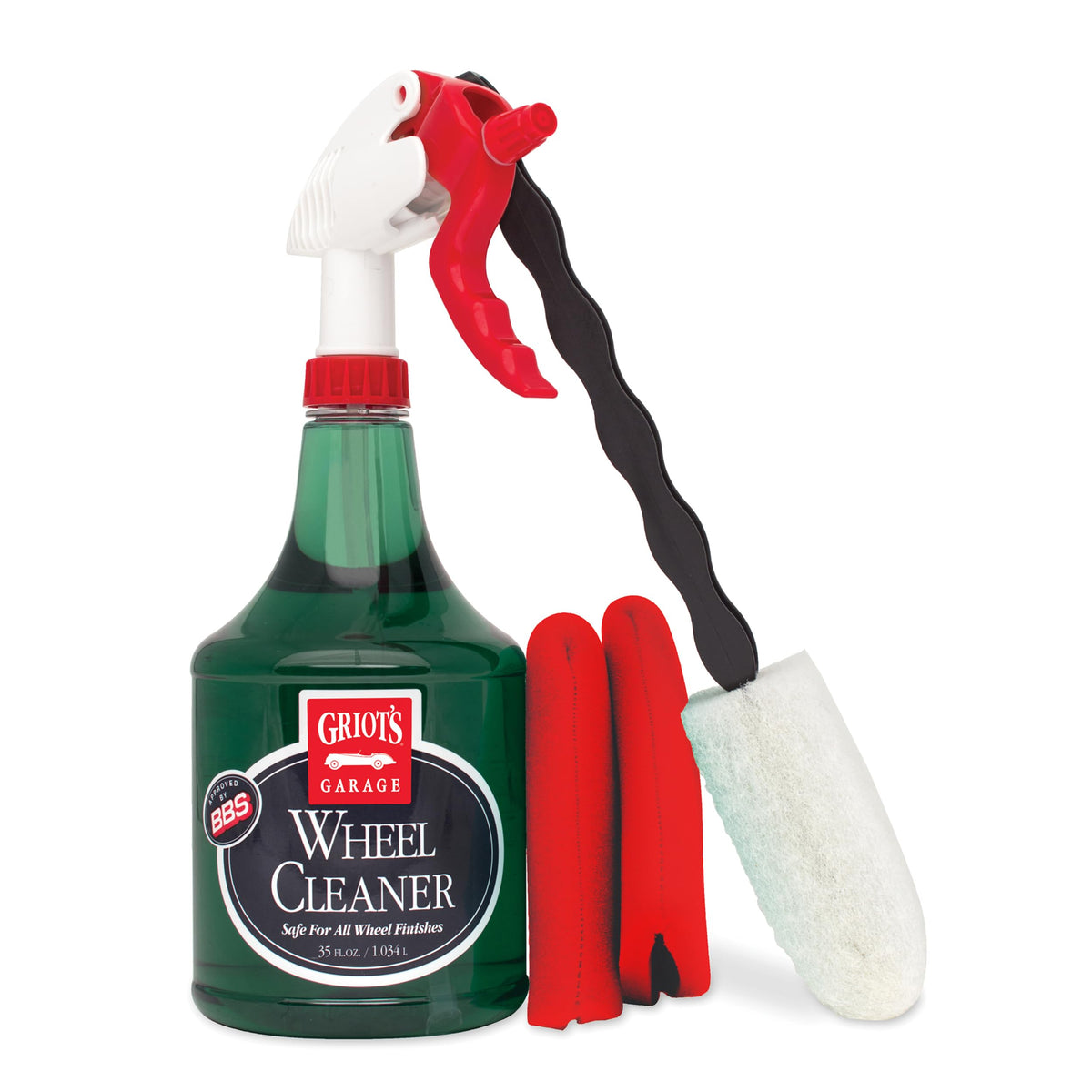 Griot's Garage bottle front label showing cleaner and safety benefit