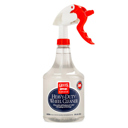 Griot's Garage front label showing product name and 35oz size, clear benefits