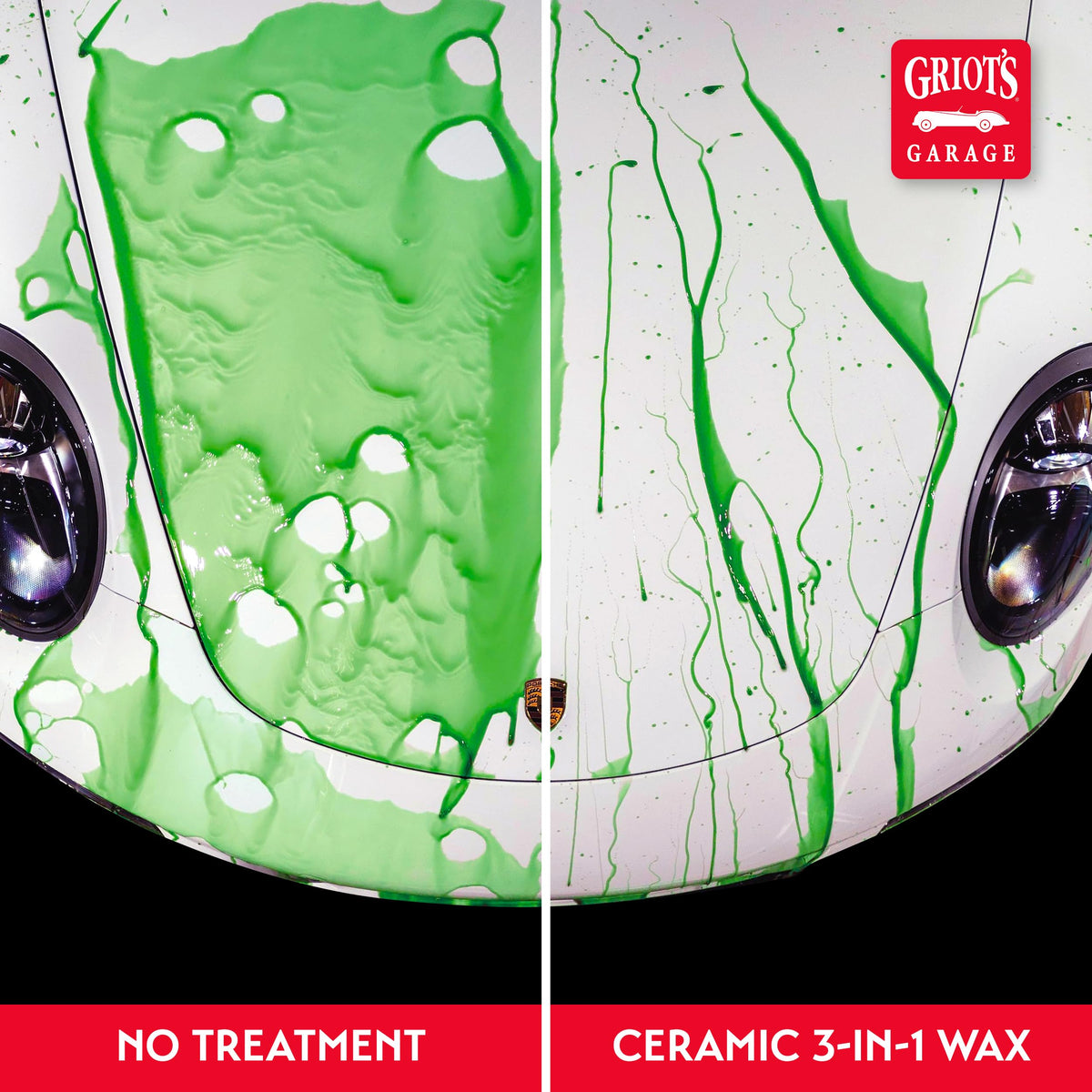 Griot's Garage applied on wheel highlighting protection and easier cleaning